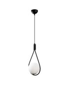 Sospensione nera Mudoni - 20x15x136 cm