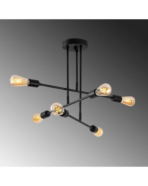 Suspension Flower noire - 75x75x50 cm
