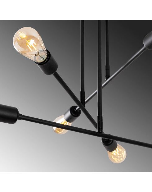 Suspension Flower noire - 75x75x50 cm