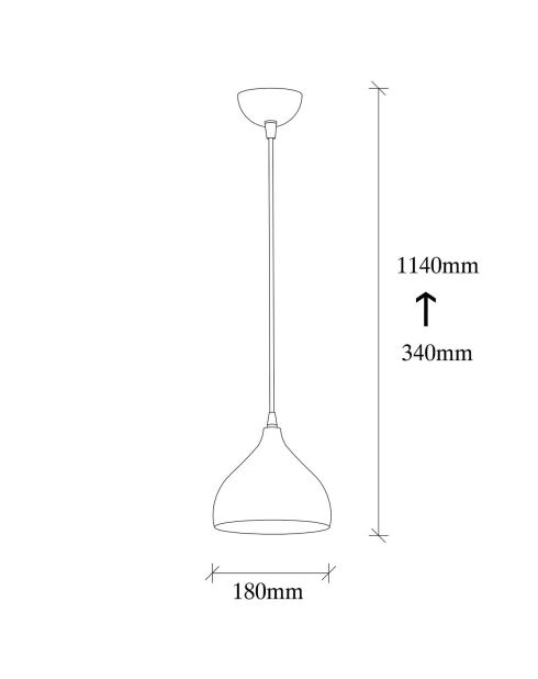 Suspension Tattoo  vintage - 18x18x114 cm