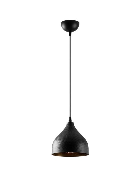 Zwarte tattoo hanglamp - 18x18x114 cm