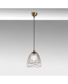 Suspension Zeyno  vintage - 25x25x41 cm