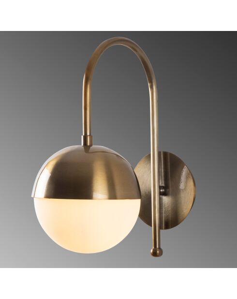 Karsor vintage wandlamp/wit - 15x25x30 cm