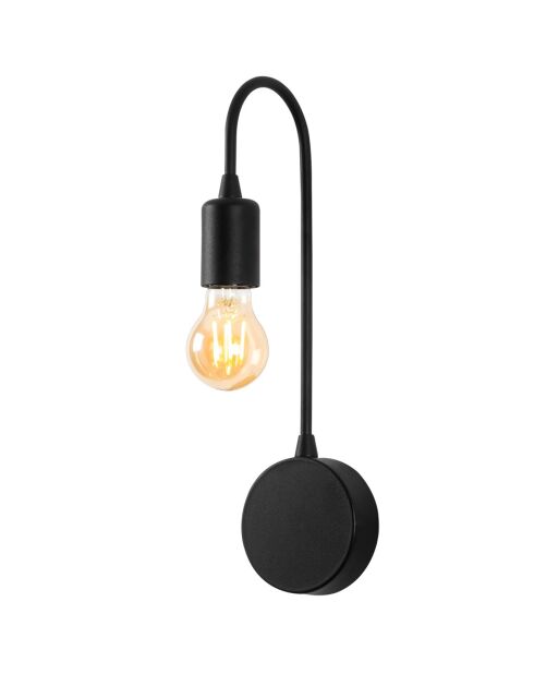 Lámpara de pared negra Baston - 10x14x38 cm