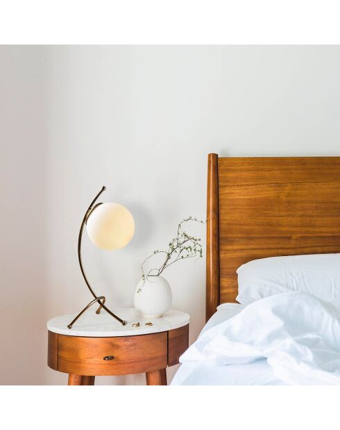 Lampe de table Yay  vintage/blanc - 23x18x43 cm