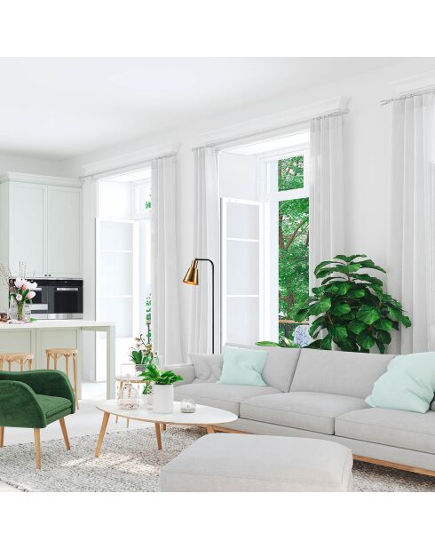 Lampadaire Emek  noir/vintage - 30x22x120 cm