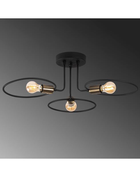 Suspension Circle  noire - 66x66x22 cm