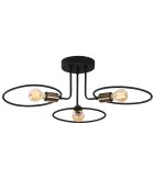 Suspension Circle  noire - 66x66x22 cm
