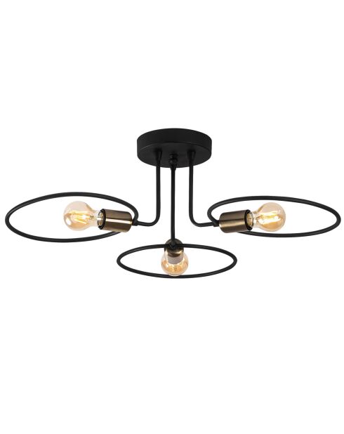Suspension Circle  noire - 66x66x22 cm