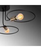 Suspension Circle  noire - 66x66x22 cm