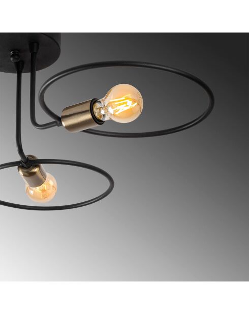 Suspension Circle  noire - 66x66x22 cm