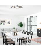 Suspension Circle  noire - 66x66x22 cm