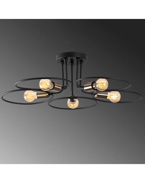 Suspension Circle  noire - 73x73x22 cm