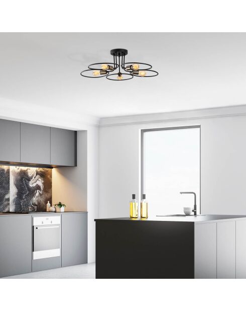 Suspension Circle  noire - 73x73x22 cm