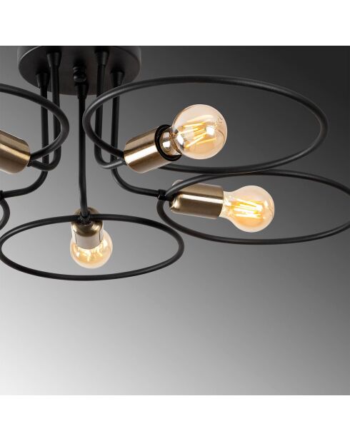 Suspension Circle  noire - 73x73x22 cm