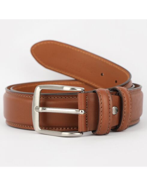 Ceinture en Cuir Mario camel