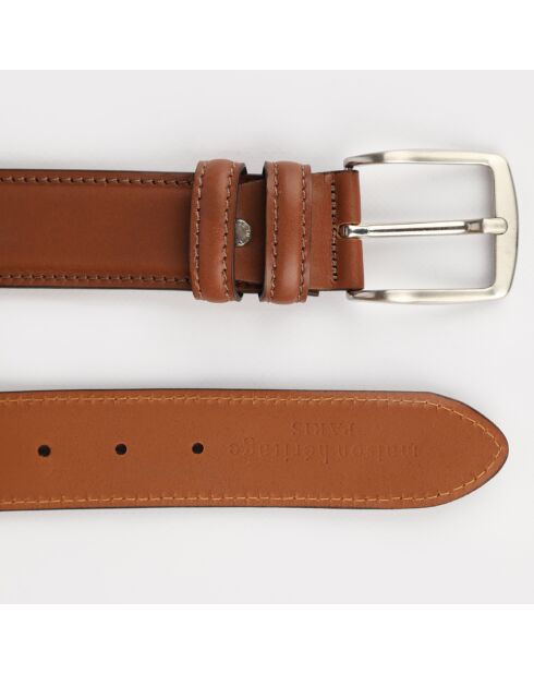 Ceinture en Cuir Mario camel