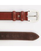 Ceinture en Cuir Mario marron