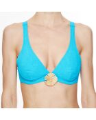 Haut de maillot de bain triangle souple La Jean's Beauty turquoise