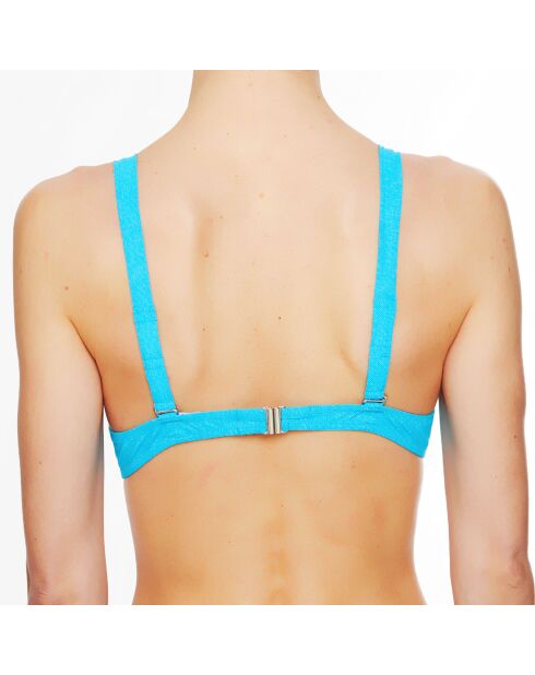 La Jean's Beauty türkisfarbenes weiches Triangel-Bikinioberteil