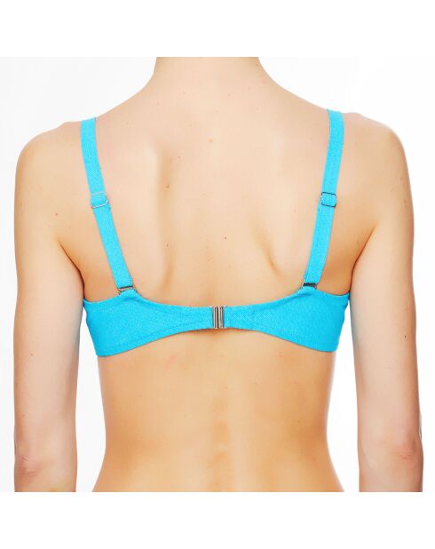 Top da bagno La Jean's Beauty in conchiglia turchese
