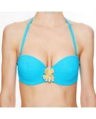 Haut de maillot de bain à coque bandeau La Jean's Beauty turquoise