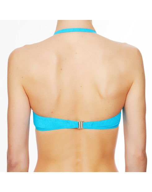 La Jean's Beauty türkisfarbenes Badeanzugshirt mit Stirnband