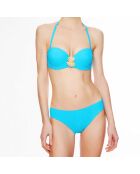 Haut de maillot de bain à coque bandeau La Jean's Beauty turquoise