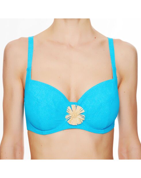 La Jean's Beauty türkisfarbenes weiches Badeanzugoberteil