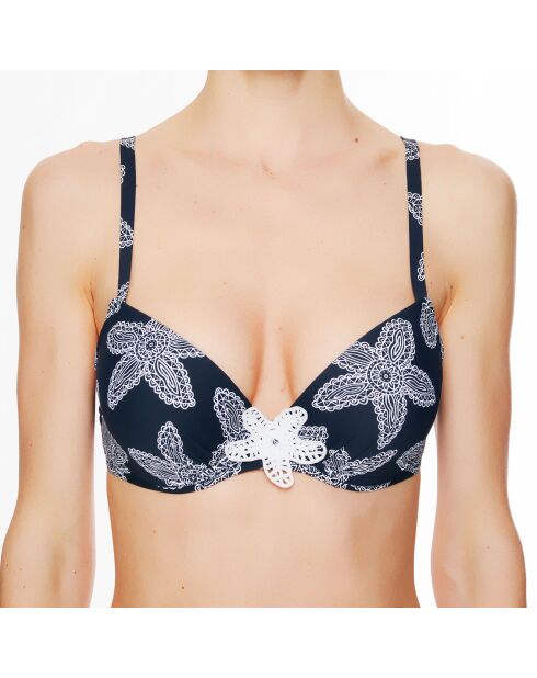 Top da bagno nero in conchiglia La Caraïbes Girl