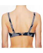 Haut de maillot de bain à coque bandeau La Caraïbes Girl noir