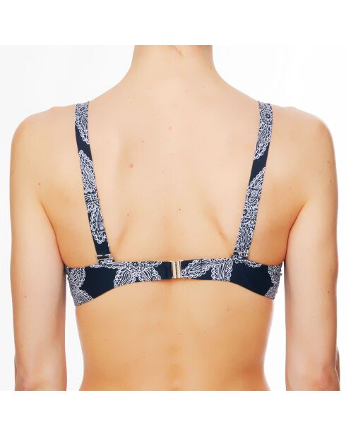 Top bikini a triangolo morbido nero La Caraïbes Girl