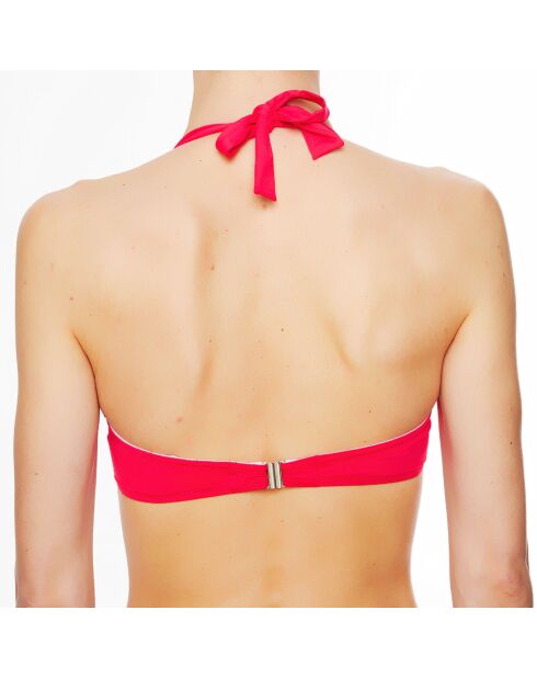 Top da bagno morbido a fascia magenta La Strass Mania