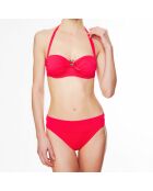 Haut de maillot de bain souple bandeau La Strass Mania magenta