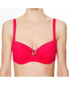 Top da bagno morbido magenta La Strass Mania