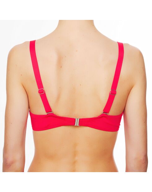 Haut de maillot de bain souple La Strass Mania magenta