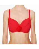 Haut de maillot de bain souple La Beach Glam rouge