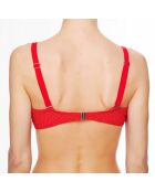 Haut de maillot de bain souple La Beach Glam rouge