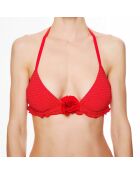 Haut de maillot de bain foulard à coque La Beach Glam  rouge