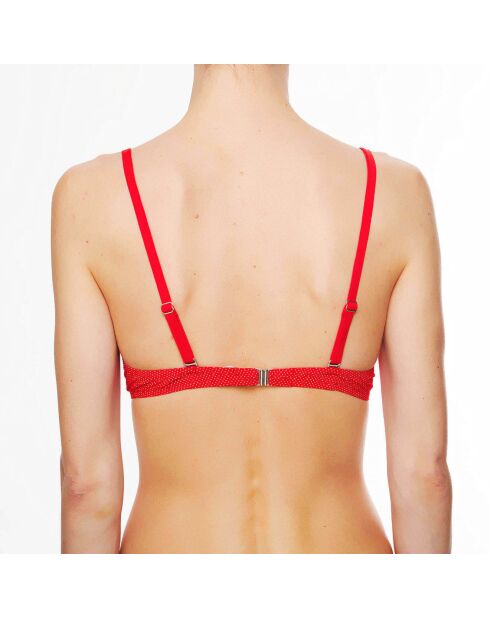 Haut de maillot de bain souple La Beach Glam rouge