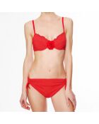 Haut de maillot de bain souple La Beach Glam rouge