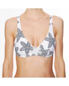 Haut de maillot de bain triangle souple La Caraïbes Girl blanc