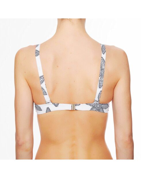 Haut de maillot de bain triangle souple La Caraïbes Girl blanc