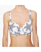 Haut de maillot de bain à coque La Caraïbes Girl blanc