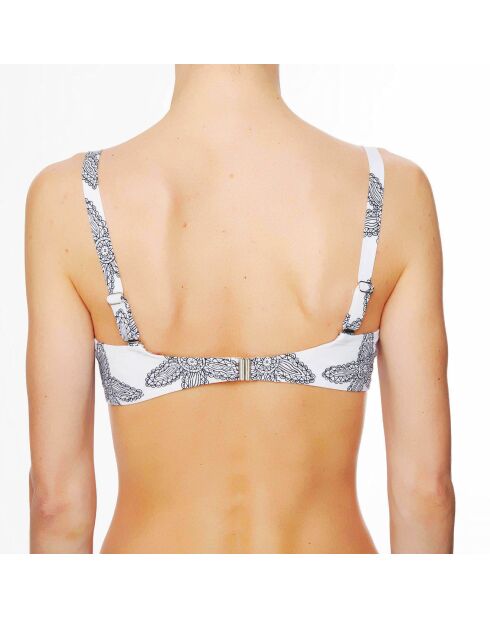 Haut de maillot de bain à coque La Caraïbes Girl blanc