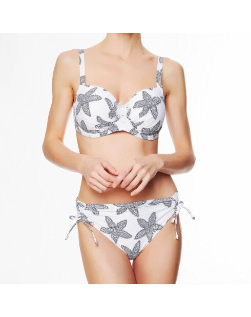 Haut de maillot de bain à coque La Caraïbes Girl blanc