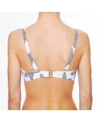 Haut de maillot de bain à coque bandeau La Caraïbes Girl blanc