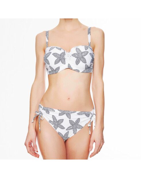 Haut de maillot de bain à coque bandeau La Caraïbes Girl blanc