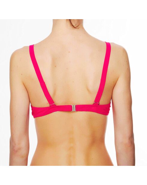 Top bikini a triangolo morbido rosa La Jolie Baigneuse