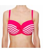 Haut de maillot de bain à coque bandeau La Jolie Baigneuse rose